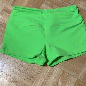 Lime green spandex